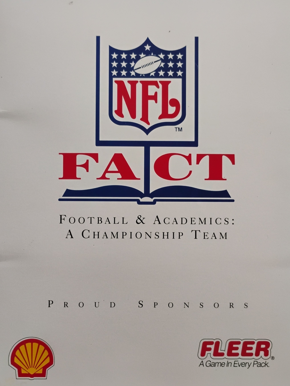 1993 Fleer Shell FACT NFL Football Complete Set